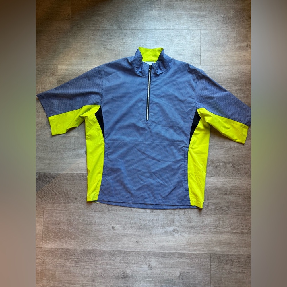 FootJoy Hydrolite Half Zip Short Sleeves Golf Rain Jacket Size M